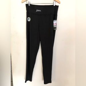 Green Bay NFL Women Zubaz Black Leggings Size XL